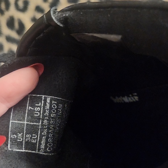 Dr. Martens Shiny Black Lace-Up Boots - Picture 3 of 6